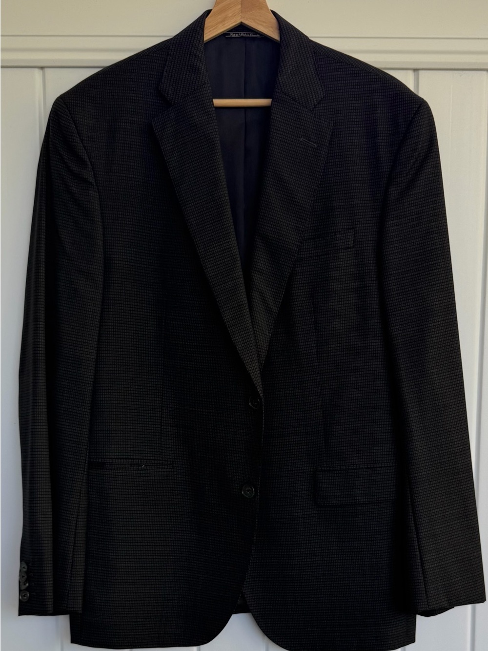 Jack Victor 44 R Men's Charcoal Patterned Blazer - Classic Tailored Blazer 🇨🇦
